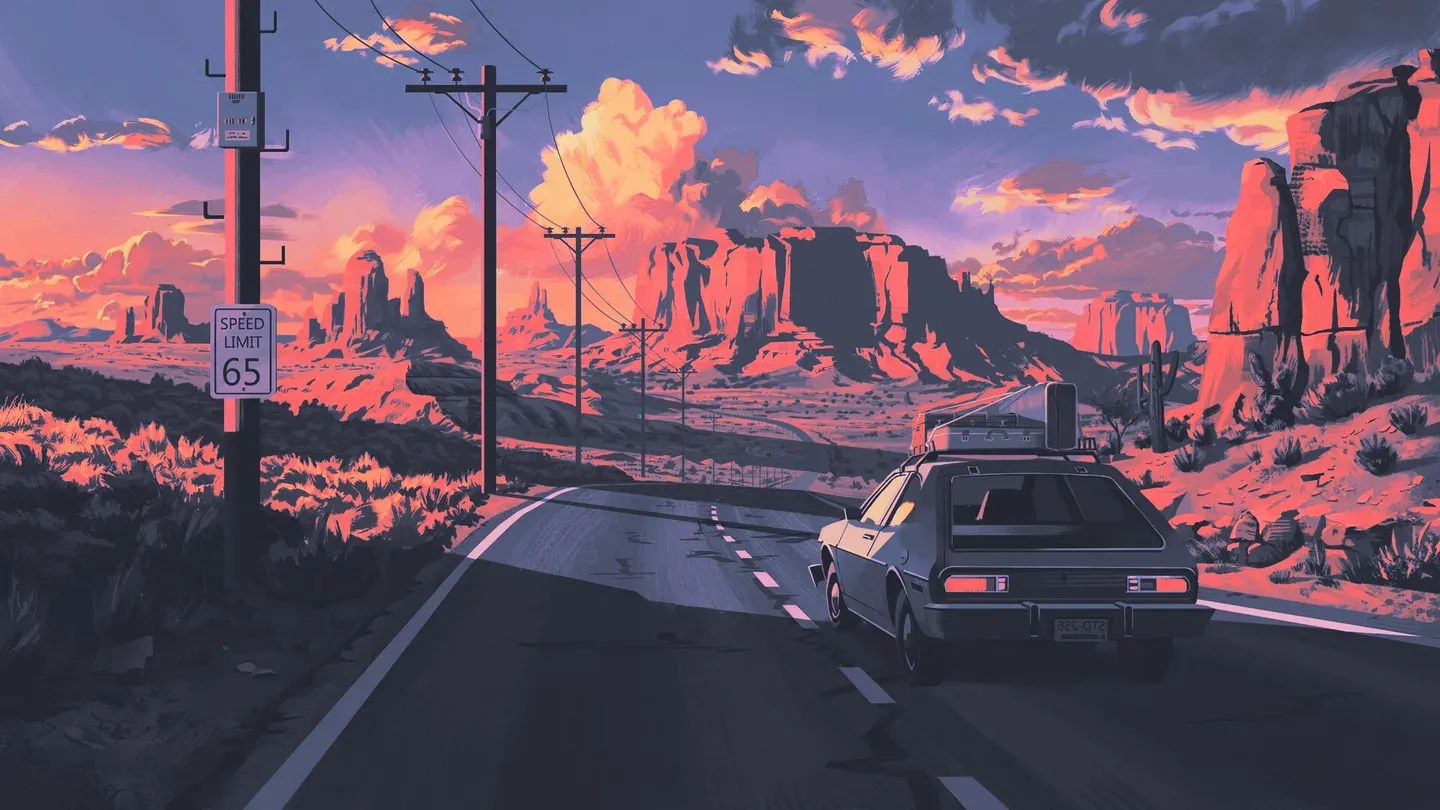 Wallpaper artwork associated with the Vapor Dreams appearance.